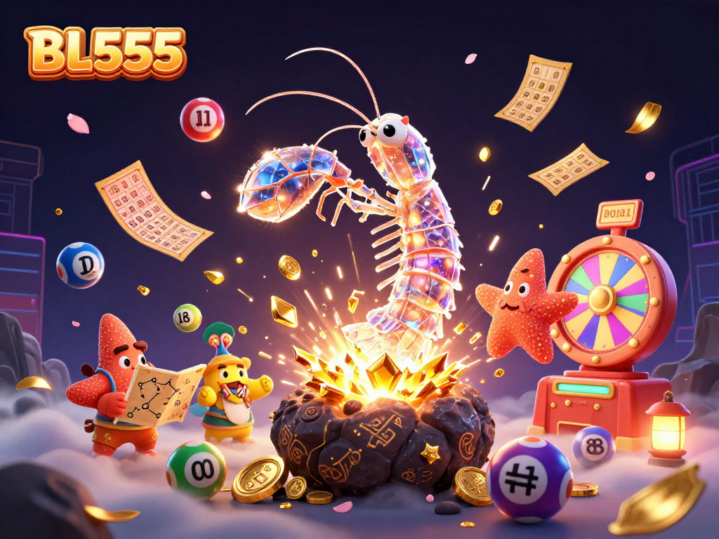 Experience excitement and profit with BL555 as the galactic samurai crushes asteroids, revealing treasure.
