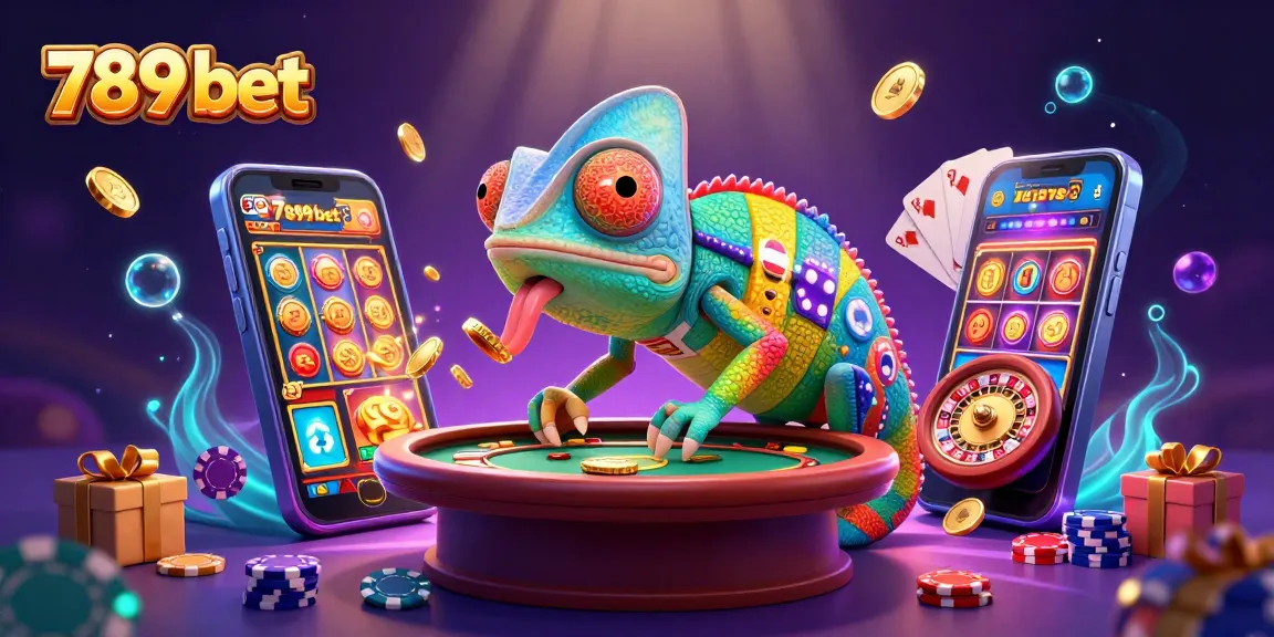 Play exciting games with 789 bet in this vibrant casino scene featuring dynamic characters and elements.