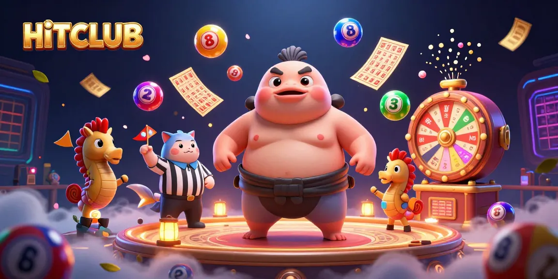 Engage with HITCLUB in an exciting underwater casino filled with vibrant lottery elements and seahorse spectators.