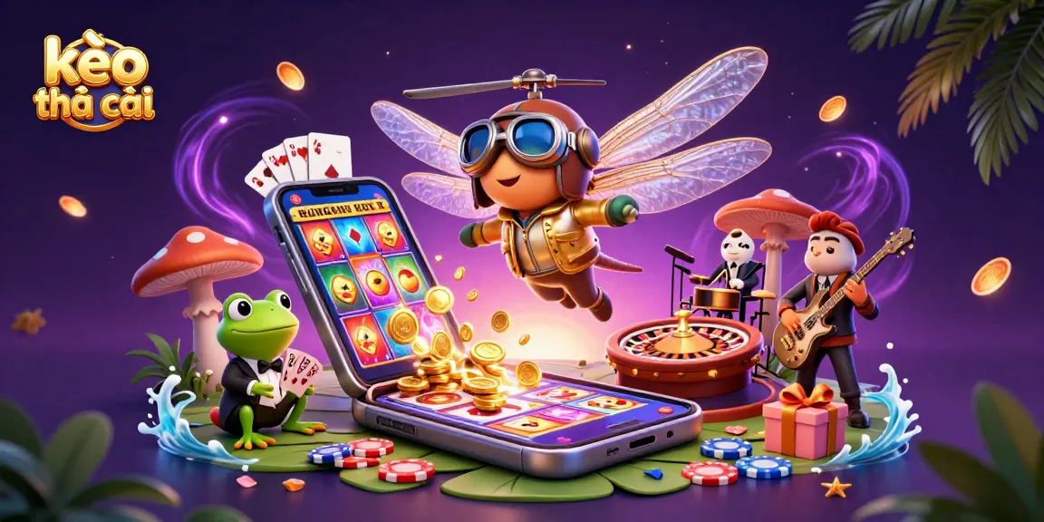 Engage with kèo nhà cái at a vibrant casino with unique characters and dynamic gaming elements.
