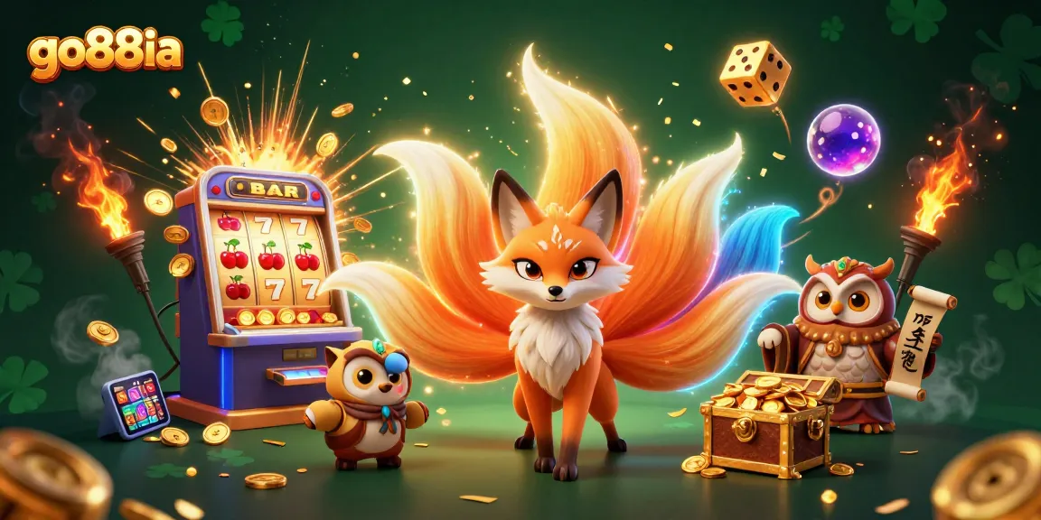 Experience thrilling gameplay with go88ia's vibrant casino visuals featuring a winning slot machine.