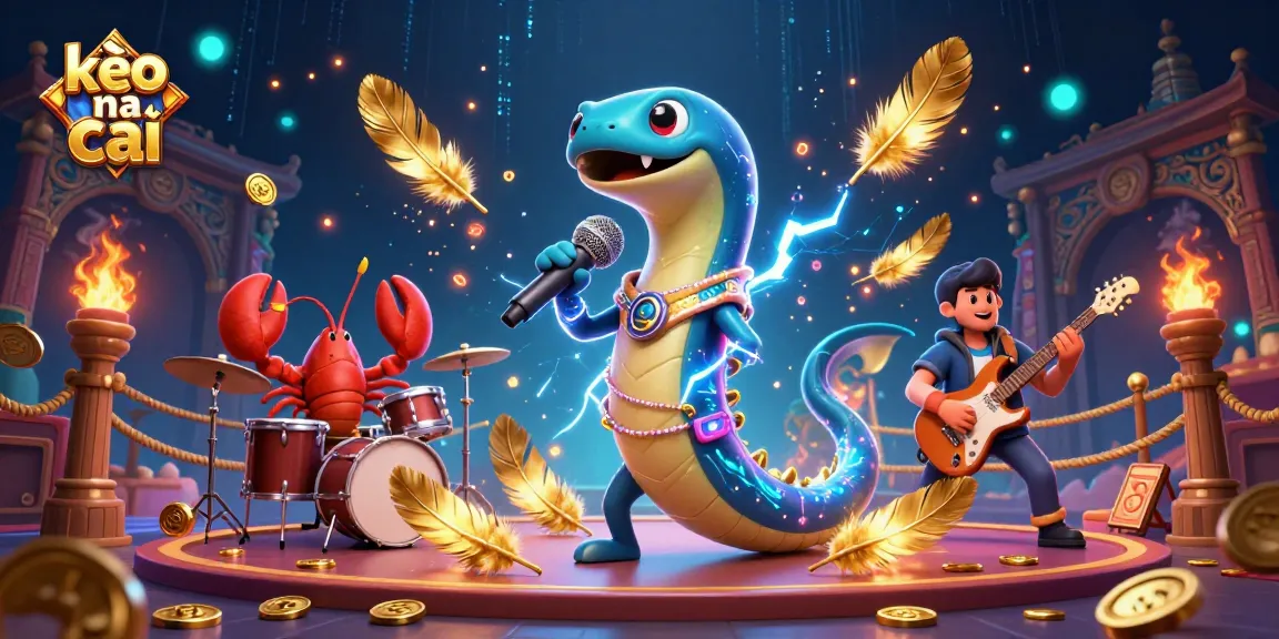 Engage in kèo nhà cái excitement with an underwater casino scene featuring a DJ eel and band.
